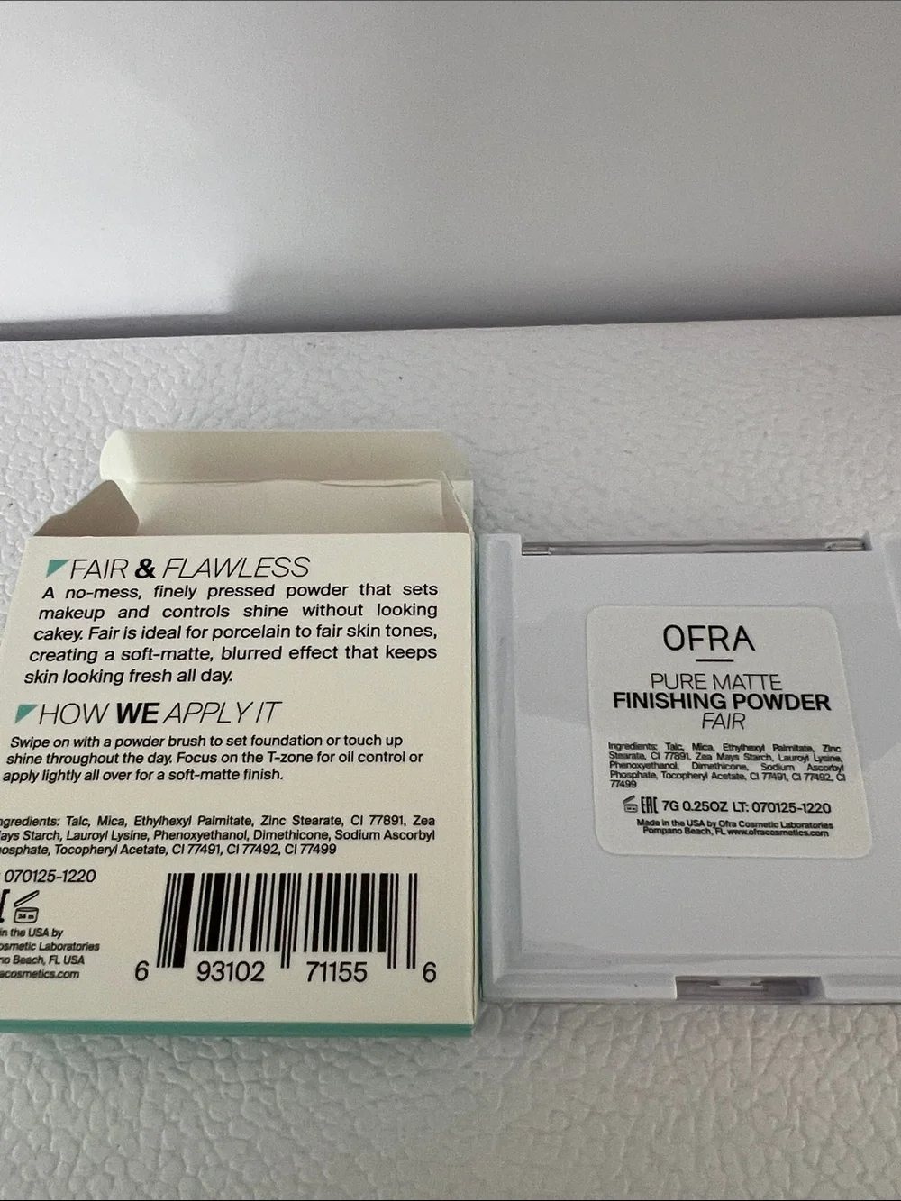 OFRA Pure Matte Finishing Powder & Mauve Lip Liner duo